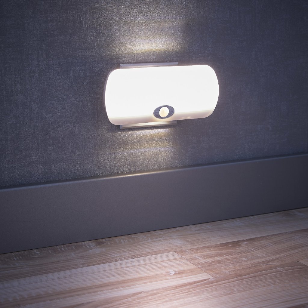 Steckdosen Wandlampe Taschenlampe Bewegungsmelder LED Leuchte Steckdosenlicht 