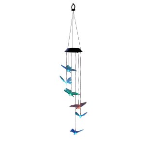 LED Solar Windspiel Schmetterling RGB Farbdurchlauf...