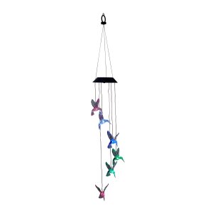 LED Solar Windspiel Kolibri RGB Farbdurchlauf für...