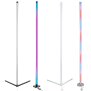 LED Stehlampe Ecklampe mit Fernbedienung integriertem Musiksensor RGB + Warmweiß Farbeffekte