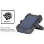 Solar Akku Outdoor Arbeitsleuchte Schwarz Campingleuchte mit Powerbank Funktion 10000mAh wasserfest