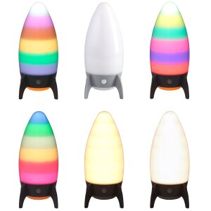 LED Nachtlicht für Kinder mit Bewegungsmelder Schlummerleuchte Farbwechsel Rakete