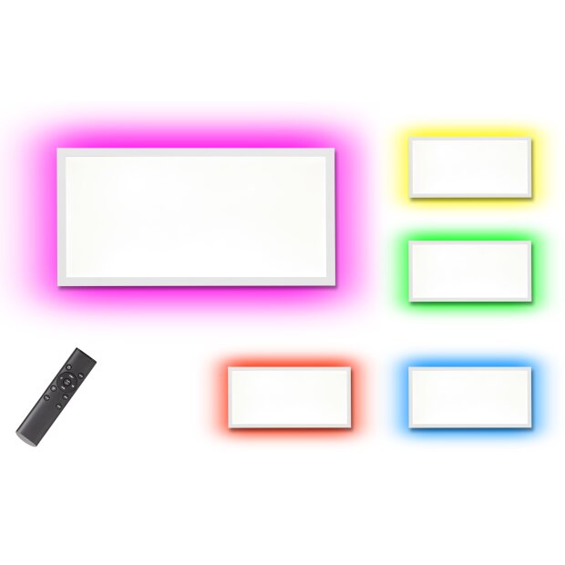 LED Panel 60W mit RGB Backlight Hintergrundbeleuchtung Warmweiß / Kaltweiß - Rechteckig 80x30 60W
