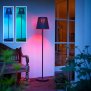 Northpoint Akku LED Stehleuchte Standleuchte Stehlampe 150cm mit Solarpanel und Fernbedienung für den Außenbereich Farbwechsel Warmweiß
