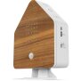 Naturgeräuschebox Vogel Gesang Vogelzwitscher Box Bewegungsmelder Vogelgeräusche - Buchenholz / Haus