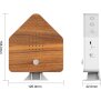 Naturgeräuschebox Vogel Gesang Vogelzwitscher Box Bewegungsmelder Vogelgeräusche - Buchenholz / Haus