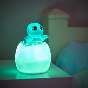 LED Akku Nachtlicht mit Schlummermelodien für Kinder mit Fernbedienung - Schildkröte