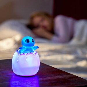 LED Akku Nachtlicht mit Schlummermelodien für Kinder mit Fernbedienung - Schildkröte