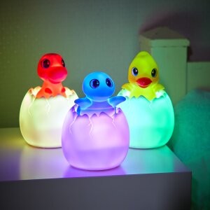 LED Akku Nachtlicht mit Schlummermelodien für Kinder mit Fernbedienung Kindernachtlicht - Küken