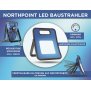 Northpoint Profi LED Arbeitsstrahler Baustrahler 30W 3000 Lumen rückseitige Steckdose 3m Netzkabel