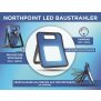 LED Arbeitsstrahler Baustrahler 30W 3000 Lumen rückseitige Steckdose 3m Netzkabel