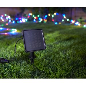 LED Lichterschlauch Solar LED-Kette mit Solar Panel100...