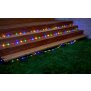 LED Lichterschlauch Solar LED-Kette mit Solar Panel100 LEDs Multicolor ca. 7,5 m lang