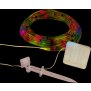 LED Lichterschlauch Solar LED-Kette mit Solar Panel100 LEDs Multicolor ca. 7,5 m lang