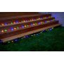 Northpoint LED Lichterschlauch Solar LED-Kette mit Solar Panel und Netzadapter 100 LEDs Multicolor ca. 7,5 m lang Timerfunktion IP44 Spritzwassergeschützt 