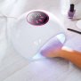 Northpoint UV LED Nageltrockner Lampe für Nägel, echte 36W Leistung LCD Display Schellack Nagellack Bewegungssensor Timer 10-99 Sekunden Timer Pink
