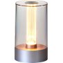 Northpoint LED Akku Design Tischlampe Tischleuchte mit Glühdraht 1800mAh Anthrazit