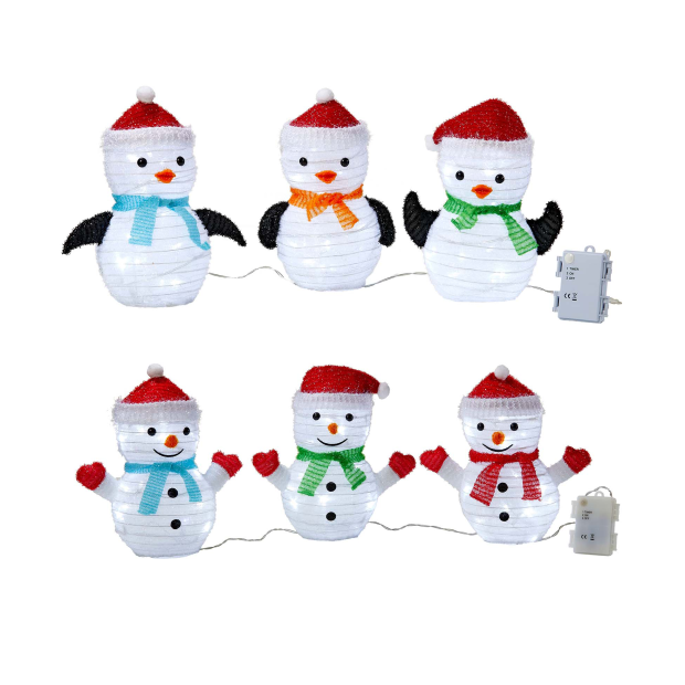 LED Weihnachtsfiguren mit integriertem Timer