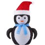 Northpoint LED Weihnachts Pinguin Weihnachtsdeko 70cm hoch 45 LEDs 3000K zusammenfaltbar für Innen und Außen