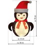 Northpoint LED Weihnachtsfiguren mit integriertem Timer Pinguin