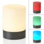 LED Outdoor Tischlampe mit integriertem Akku verschiedene Farben Schwarz Matt warmweiß