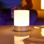 Northpoint LED Outdoor Tischlampe mit integriertem Akku verschiedene Farben Silber warmweiß
