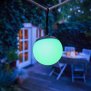 LED Akku Hängelampe Hängeleuchte RGBW für Innen und Außen Bojen-Optik Gartenleuchte Terassenlampe