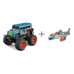 Ferngesteuerte Autos Monstertruck Hai Orange Spielzeug...