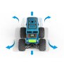 Ferngesteuerte Autos Monstertruck Hai Orange Spielzeug LED Licht echter Rauch Fernbedienung