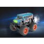 Ferngesteuerte Autos Monstertruck Hai Orange Spielzeug LED Licht echter Rauch Fernbedienung