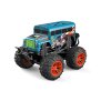 Ferngesteuerte Autos Monstertruck Bus Blau Spielzeug LED Licht echter Rauch Fernbedienung