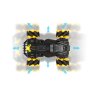 Ferngesteuerter RC Panzer Tank Spielzeug Zweier-Set mit authentischen Qualm und LED Duell-Modus 360°