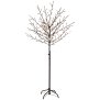 Northpoint LED Lichtbaum Braun Weihnachtsdeko In- & Outdoor | 200 warmweiße LEDs | 150cm hoch | elastische Zweige | Timerfunktion | IP44 Spritzwassergeschützt