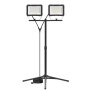 B-Ware LED Blackline Baustrahler Arbeitsstrahler mit Stativ Fluter Strahler 200W (2x 100W) Leistung