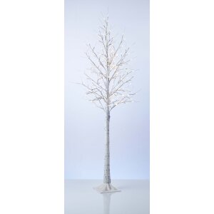 B-Ware LED Lichtbaum Baum Weihnachtsdeko Indoor & Outdoor | Birkenoptik | 150cm | 240 neutralweiße