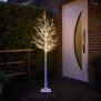 B-Ware LED Lichtbaum Baum Weihnachtsdeko Indoor & Outdoor | Birkenoptik | 150cm | 240 neutralweiße