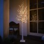 B-Ware LED Lichtbaum Baum Weihnachtsdeko Indoor & Outdoor | Birkenoptik | 150cm | 240 neutralweiße