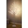 B-Ware LED Lichtbaum Baum Weihnachtsdeko Indoor & Outdoor | Birkenoptik | 150cm | 240 neutralweiße