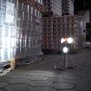 Northpoint LED Baustrahler Arbeitsstrahler 1000 Lumen mit 4000mAh Akku integrierte rote Warnleuchte inkl. 12V KFZ-Ladeadapter