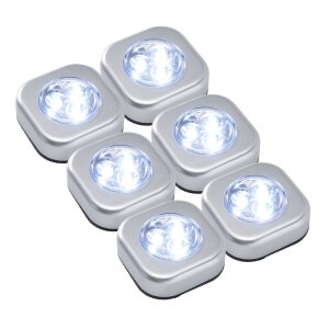 Led Beleuchtungsspots Silber Druckschalter 3 LEDs IP20...