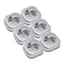 Led Beleuchtungsspots Silber Druckschalter 3 LEDs IP20 6er-Set / 12er-Set inkl. Batterien