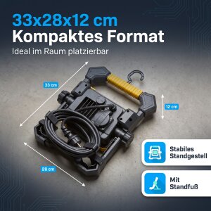 LED Baustrahler Arbeitsstrahler 50W 5000K tageslichtweiß stufenlos dimmbar 3m Kabel mit Steckdose