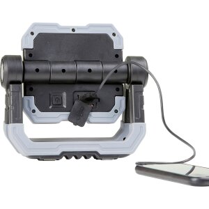 LED Baustrahler Arbeitslampe 10W mit 5000mAh Akku klappbar mit Magnet