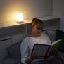 LED Tischleuchte Tischlampe in Weiß mit Touch-Taste Dimmfunktion Farbwechsel Ladeports