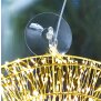 XXL LED Lichtkranz in Gold 1000 Micro LEDs 50cm Durchmesser, mit Timerfunktion, für Innen