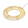 XXL LED Lichtkranz in Gold 1000 Micro LEDs 50cm Durchmesser, mit Timerfunktion, für Innen