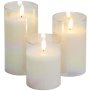 B-Ware Northpoint LED Echtwachs Kerzen Set Weiß