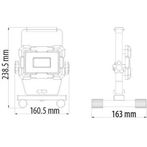 B-Ware LED Blackline Baustrahler mit Standfuß