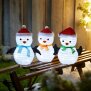 B-Ware LED Weihnachtsfiguren mit integriertem Timer 3er Set Pinguin