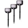 B-Ware LED Batterie Strahler Fluter Sicherheitsleuchte 3er Set mit Funk-Aktivierung Bewegungsmelder